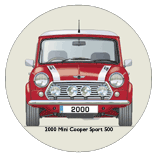 Mini Cooper Sport 2000 (red) Coaster 4